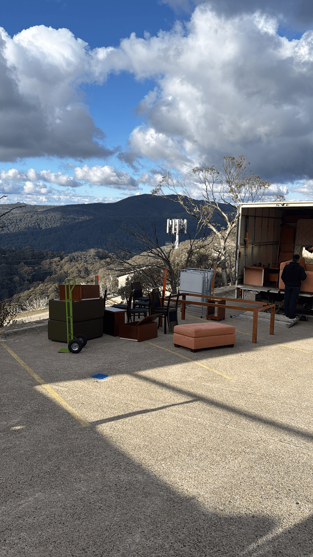Ring A Mover outdoor furniture unload