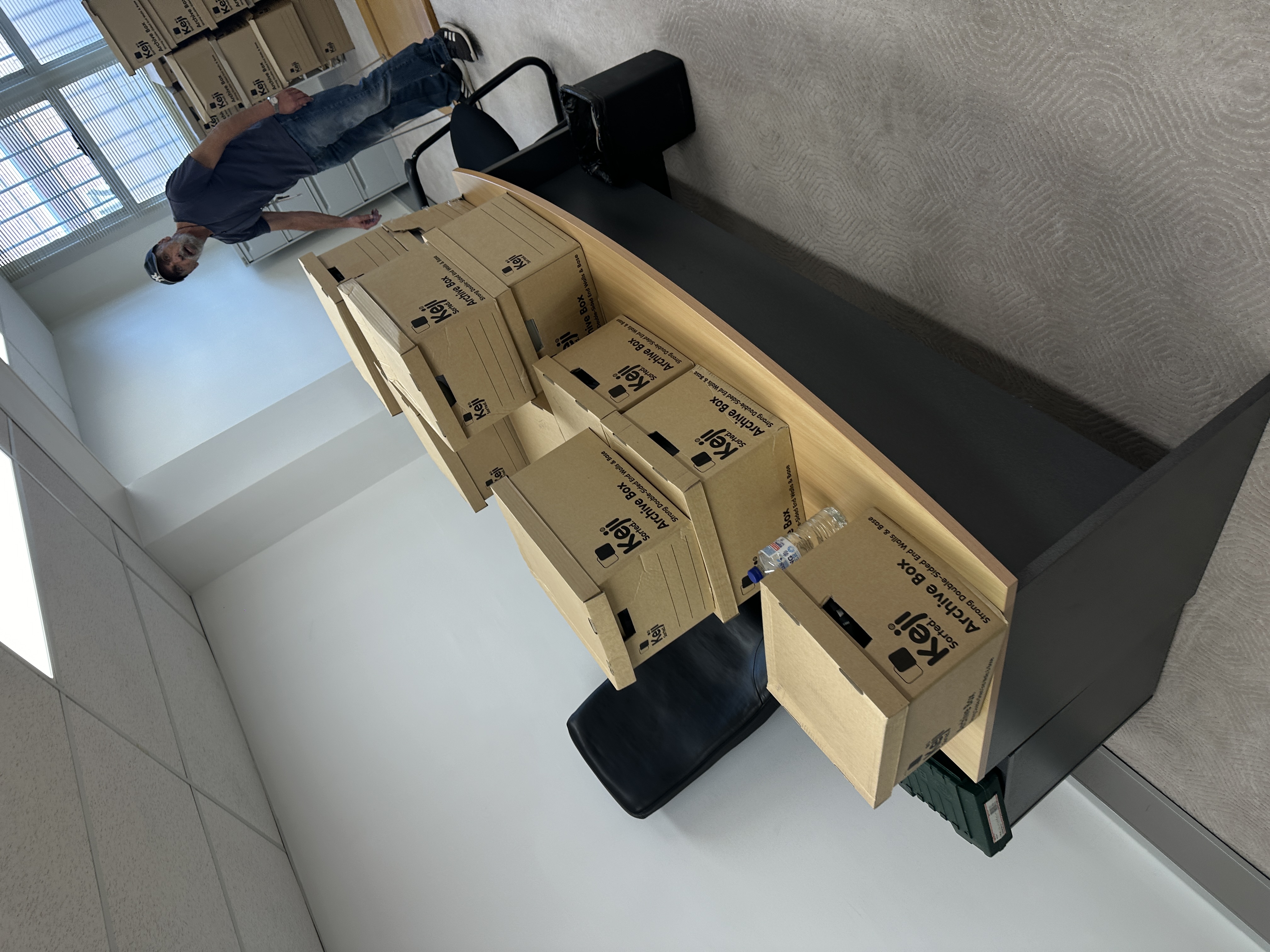 Office Relocation — Boxes Ready