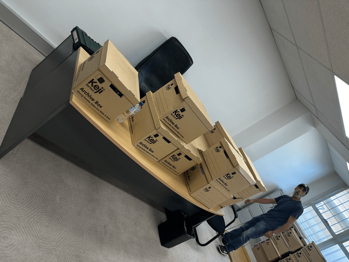Office Relocation — Boxes Ready